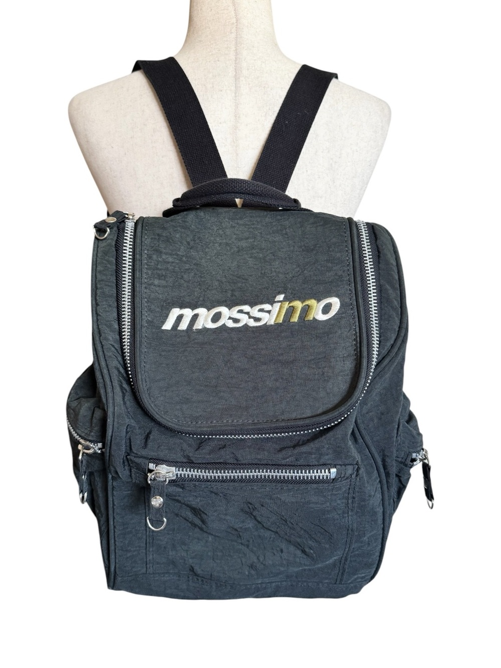 Vintage Y2K Mossimo Supply Co. Black Backpack Casual Backpack Bag